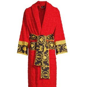 RED VERSACE LUXURY I ♡ BAROQUE BATHROBE